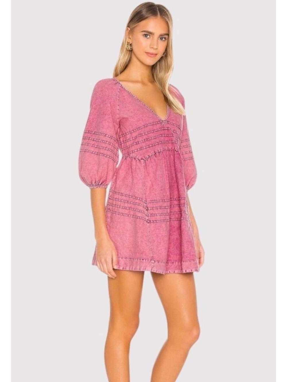 Free People Sweet Surrender Pink Mini Dress Medium